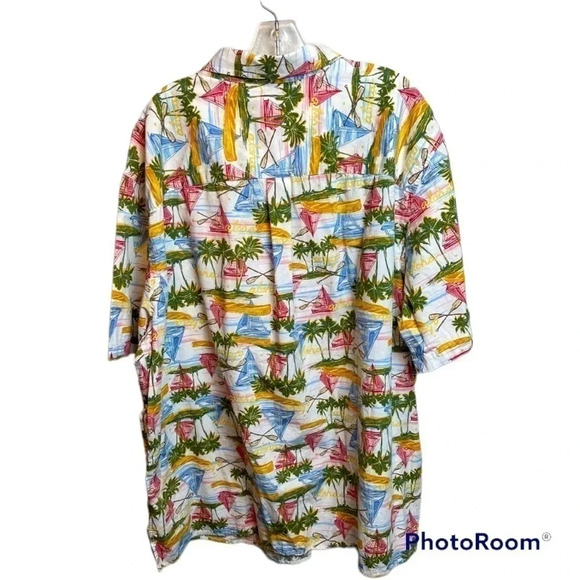 HARBOR Bay Mens button down Hawaiian shirt. 
Size: 2XL - Picture 2 of 9